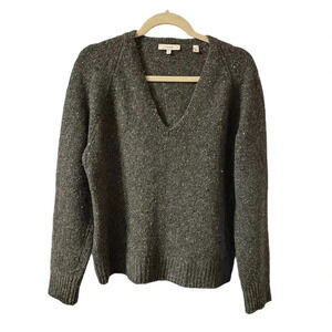 VINCE WOMENS VNECK WOOL SWEATER